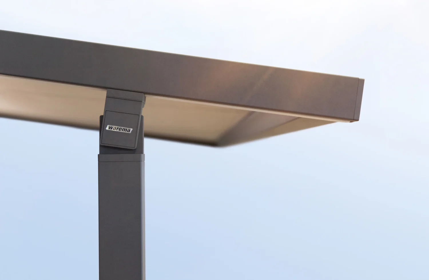 Detailansicht einer Warema Terrassenüberdachung